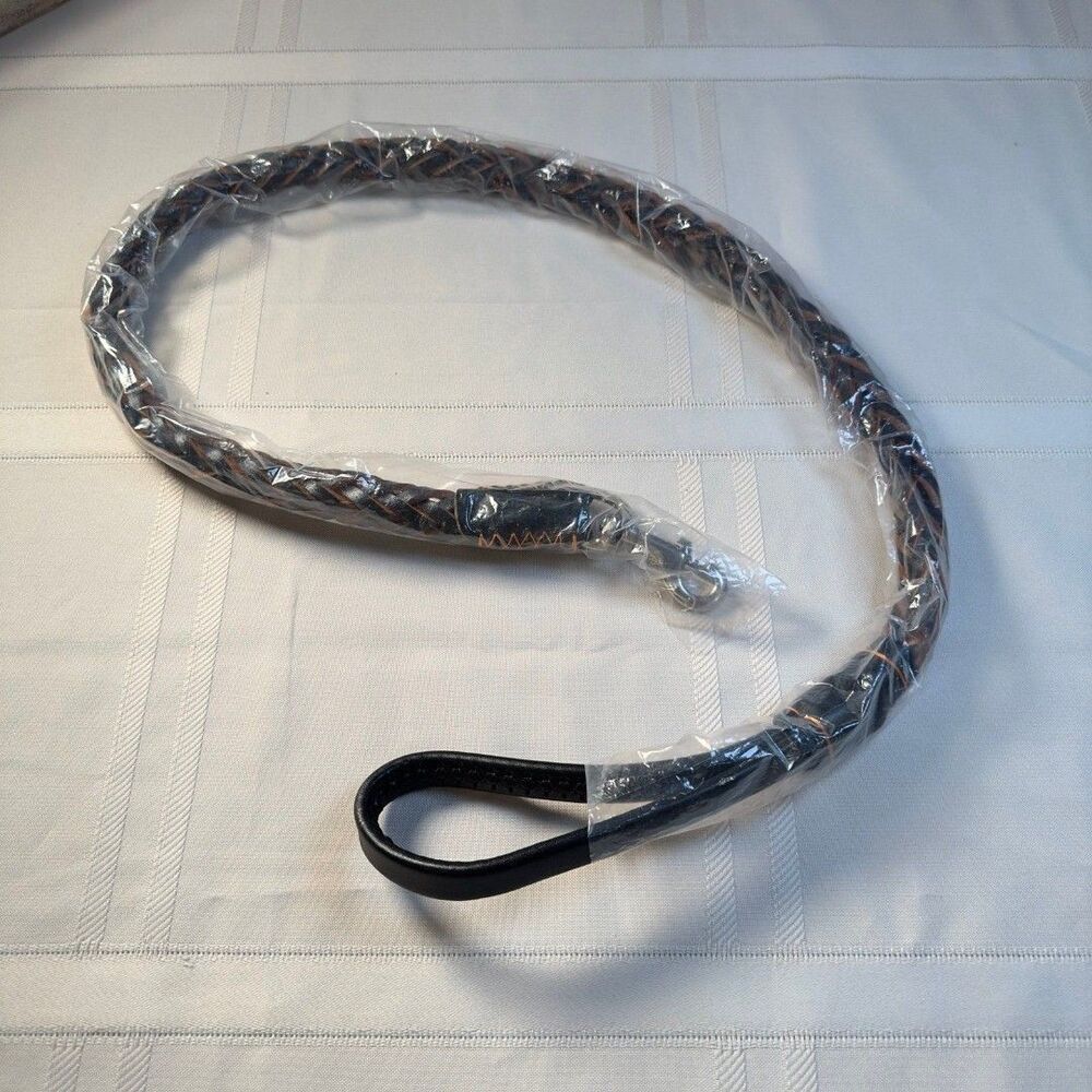 Dog leash Braided Leather NWOT